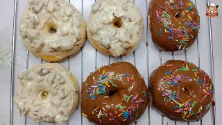 Homemade Chocolate Donuts Recipe  Easy Doughnuts Recipe without frying [upl. by Saidel652]