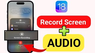 how to screen record on iphone with audio  record iphone screen with audio  iphone screen recorder [upl. by Raynor159]