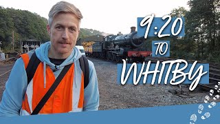 Steam Locomotive Footplate Ride to Whitby On the North Yorkshire Moors Railway [upl. by Colby]