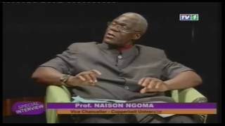 ZNBC TV 1 Special Interview Guest Prof Naison Ngoma Presenter Ahmed Mwape  21st August 2016 [upl. by Joacima]