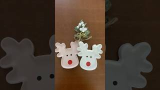 Mini vassoio portagioie a forma di renna 🎄💫 ceramic art diy artideas christmas shorts [upl. by Segalman302]