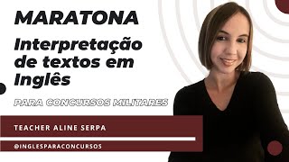 MARATONA INTERPRETAÇÃO DE TEXTOS EM INGLÊS [upl. by Enatan]