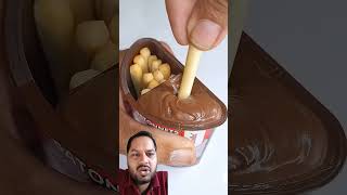 French fries with chocolate satisfying chocolate food sweet icecream notalking asmreating [upl. by Amalea]