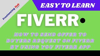 How to send offer to buyers request on Fiverr by using you fiverr app Freelancing Hub shorts [upl. by Ignacio]