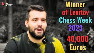 quotSuffering changes you as a personquot  Ian Nepomniachtchi winner of Levitov Chess Week 2023 [upl. by Bergren]