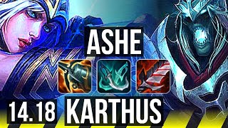 ASHE amp VelKoz vs KARTHUS amp Alistar ADC  68 winrate 12314  NA Master  1418 [upl. by Sharity]