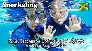 Snorkeling at the Royal Decameron Cornwall Beach Resort Montego Bay Jamaica [upl. by Jameson]