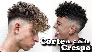 CORTE de Cabelo CACHEADO 💈✂ CORTE Cabelo CRESPO 💥 [upl. by Mufinella294]