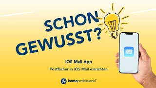 EMail Postfächer in iOS Mail einrichten  immoprofessional Maklersoftware [upl. by Helli]