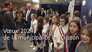 Vœux 2024 de la municipalité de Clisson tvsevreetmaine [upl. by Eninej]