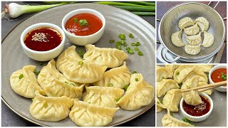 চিকেন মোমো  ডাম্পলিং সাথে চিলি অয়েল রেসিপি  Chicken Momos Recipe  Dumpling Recipe  Chicken Momos [upl. by Emyam242]