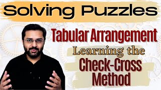 Logical Reasoning  2 Tabular Arrangement  Learn the checkcross method [upl. by Knowland]