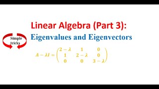 Linear Algebra Part 3  Eigenvalues and Eigenvectors Explained with Examples [upl. by Enoyrt]