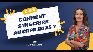 Comment sinscrire au CRPE 2025 [upl. by Rusell]