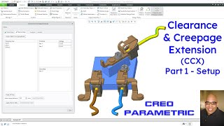 Creo Parametric  Setup for Clearance and Creepage Extension CCX Analysis [upl. by God]