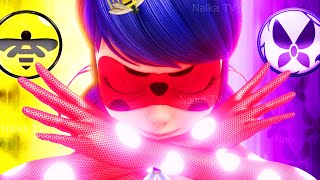 🔴LADY FLY BEE  NEW TRANSFORMATIONS 🐞 LADYBUG AND CAT NOIR MIRACULOUS 6 Леди Баг Fanmade [upl. by Cohleen128]