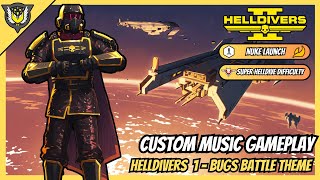 Helldivers 2  Custom Music  Helldivers 1 Bugs Battle Theme helldivers2 gaming [upl. by Abad]