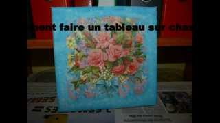 tableau en collage de serviette [upl. by Audwin]