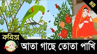 Bangla Rhymes  আতা গাছে তোতা পাখি  Full HD [upl. by Eittocs477]