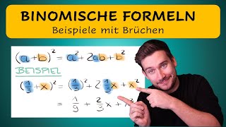 Binomische Formeln Beispiele mit Brüchen [upl. by Enineg887]