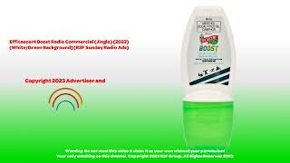 Efficascent Boost Radio Commercial Jingle 2023 R3F Sunday Radio Ads [upl. by Esirehc930]