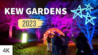 Kew Gardens Christmas Lights 2023  Top Christmas Place in London [upl. by Theola]