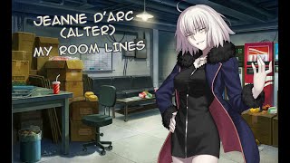 【FGO】Jeanne dArc Alter My Room Voice Lines ENG [upl. by Zawde763]