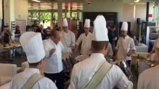 Il Tavolo chef band at Gate Gourmet Zurich airport [upl. by Ennaeus]