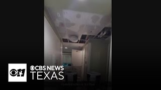 Water line break floods dorms at TCU [upl. by Cr]