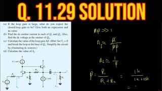 1129 In the series–shunt feedback amplifier shown in Fig P1129 the devices operate with VBE … [upl. by Llyrpa]