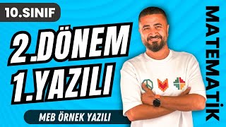 10Sınıf 2Dönem 1Yazılı Soruları  MEB Ortak Sınav Soruları  10Sınıf Matematik [upl. by Lirret406]