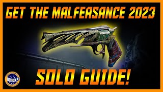 Destiny 2 How To Get The Malfeasance In 2023 SOLO Darkness In The Light Complete Guide [upl. by Assilav]