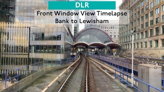 DLR Front Window View Timelapse from Bank to Lewisham [upl. by Alimaj]