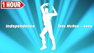 Independence Emote Fortnite 1 Hour Tate McRae  exes [upl. by Geiss]