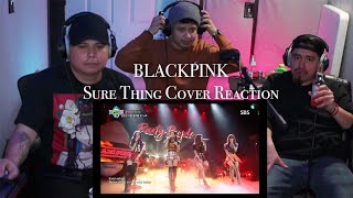 BLACKPINK SURE THING COVER REACTION [upl. by Kirre]