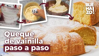 Queque de vainilla esponjoso y suave  Recetas postres  Buenazo [upl. by Idet]