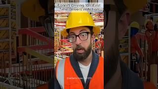 Forklift Driving 101 FirstTime Drivers in Action adamrose construction workers [upl. by Idnar602]