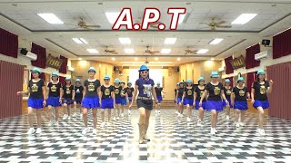 APT│Line Dance by Muhammad Yani INA│Demo amp Walk Through║阿帕特║4K [upl. by Airemaj482]