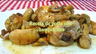 Receta fácil de pollo con champiñones [upl. by Llenyaj772]