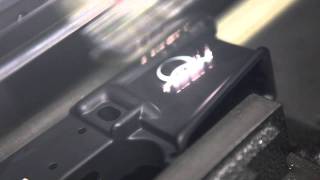 Laser Engraving BioHazard Symbol on AR15 Lower [upl. by Vassar]