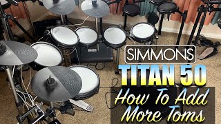 SIMMONS Titan50 How To Add More Toms [upl. by Brigham]