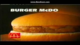 Burger McDo P15 promo Philippines Commercial 1998 [upl. by Brown721]