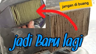 cara bersihkan filter hawa pada motor Vario 150 [upl. by Locke]