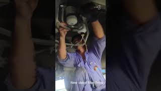 How to replace fuel filter automobile dubai mechanic viralvideo monitization youtubeshorts [upl. by Salomo]