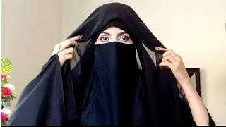 Hijab and Niqab Style  Full coverage Niqab Tutorial  Hijab layers Niqab Styles Hijab styles [upl. by Odlavso]