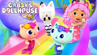 Catch a Ride on a Mermaid Rainbow Slide 🌈  GABBYS DOLLHOUSE  Netflix [upl. by Toh]