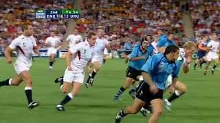 RWC 2003 Top Moment No11 Josh Lewsey scores five tries vs Uruguay [upl. by Heinrick]