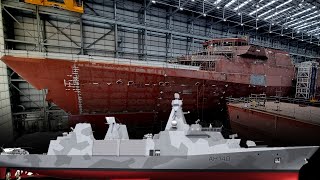 The Royal Navys new super frigate HMS Formidable is taking shape [upl. by Ekim]