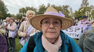 Women Against State Pension Inequality WASPI protest in London UK [upl. by Riobard103]