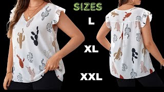 Blusa Holgada con Canesú y Mangas de Fruncir a la Moda Diséñala muy Fácil [upl. by Morell]